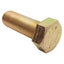 New Lot of 2 Zinc Yellow Chromate Plated Steel Hex Head Screw, 1-1/4in-12 x 3.5in