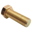New Lot of 2 Zinc Yellow Chromate Plated Steel Hex Head Screw, 1-1/4in-12 x 3.5in