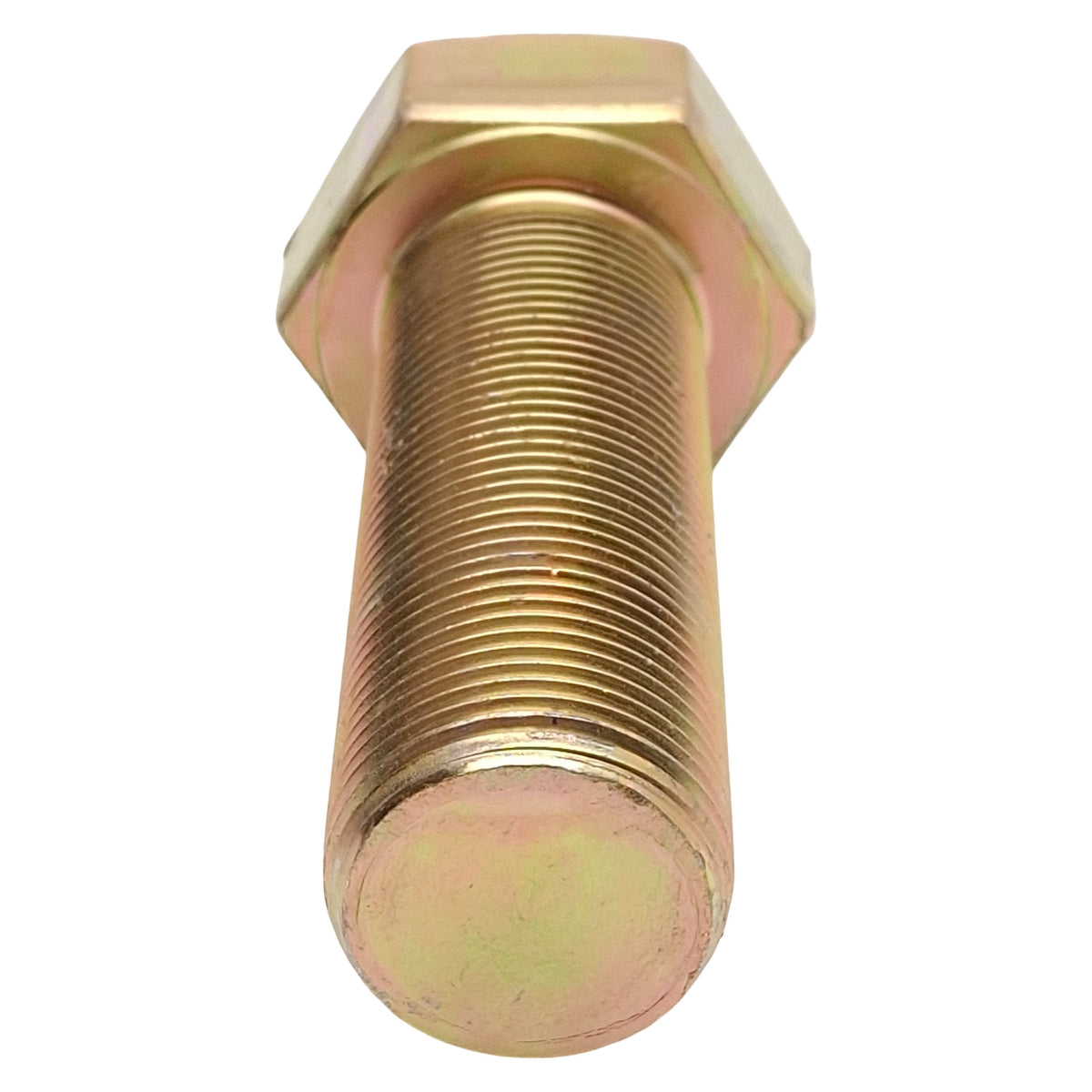 New Lot of 2 Zinc Yellow Chromate Plated Steel Hex Head Screw, 1-1/4in-12 x 3.5in