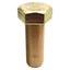 New Lot of 2 Zinc Yellow Chromate Plated Steel Hex Head Screw, 1-1/4in-12 x 3.5in