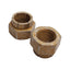 New – Open box Lot of 2 ESNA 41NW-164 Heavy Hex Slotted Beam Metal Locknut, 1"-14UNS