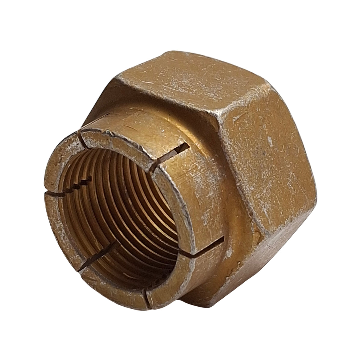 New – Open box Lot of 2 ESNA 41NW-164 Heavy Hex Slotted Beam Metal Locknut, 1"-14UNS