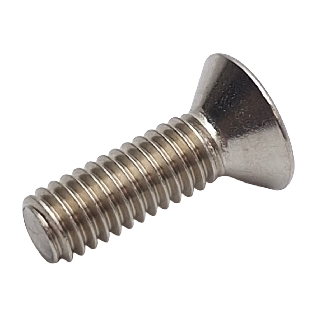 New – Open box Lot of 100 Flat Head Capped Screws Stainless Steel, 5/16in Diameter x 1in Length