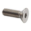 New – Open box Lot of 100 Flat Head Capped Screws Stainless Steel, 5/16in Diameter x 1in Length