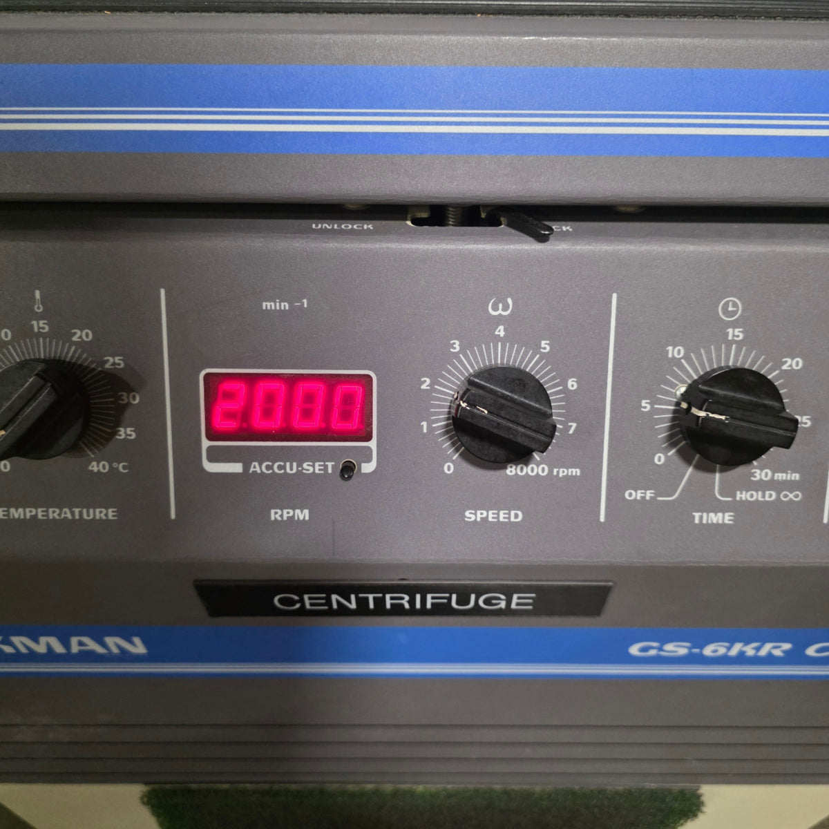 Used Beckman GS-6 KR Refrigerated Centrifuge With GH3.7 Rotor, -10 To 25°C 120VAC