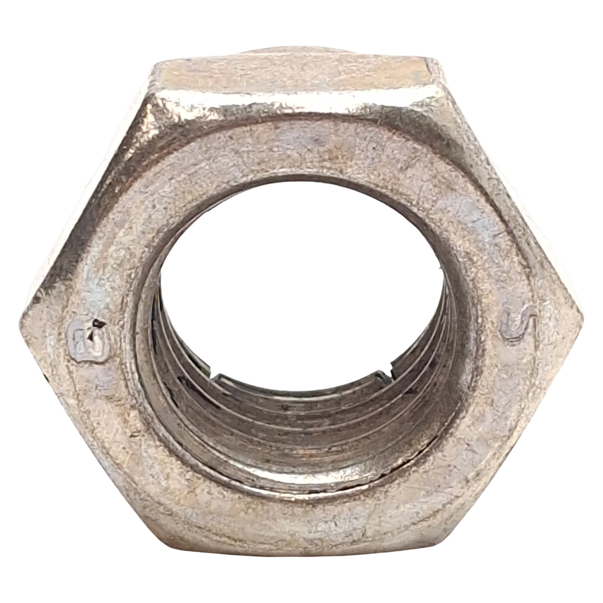 New – Open box Lot of 10 Thin Height Flex Lock Nut, M20x2.5, 15.1mm Height, 30mm Hex, Steel