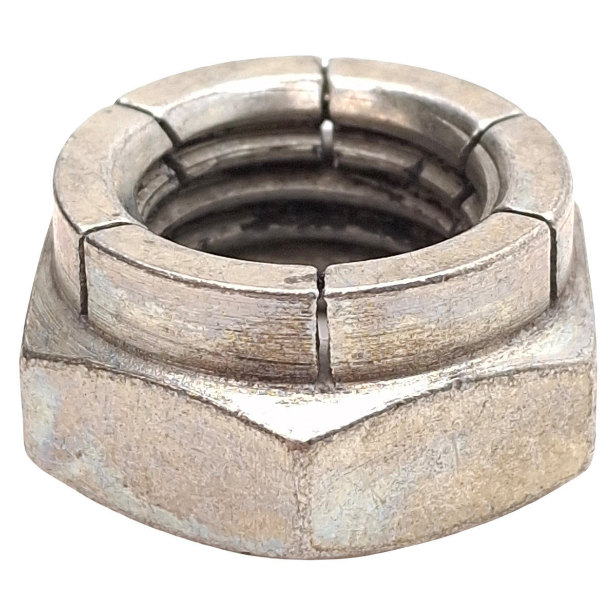 New – Open box Lot of 10 Thin Height Flex Lock Nut, M20x2.5, 15.1mm Height, 30mm Hex, Steel