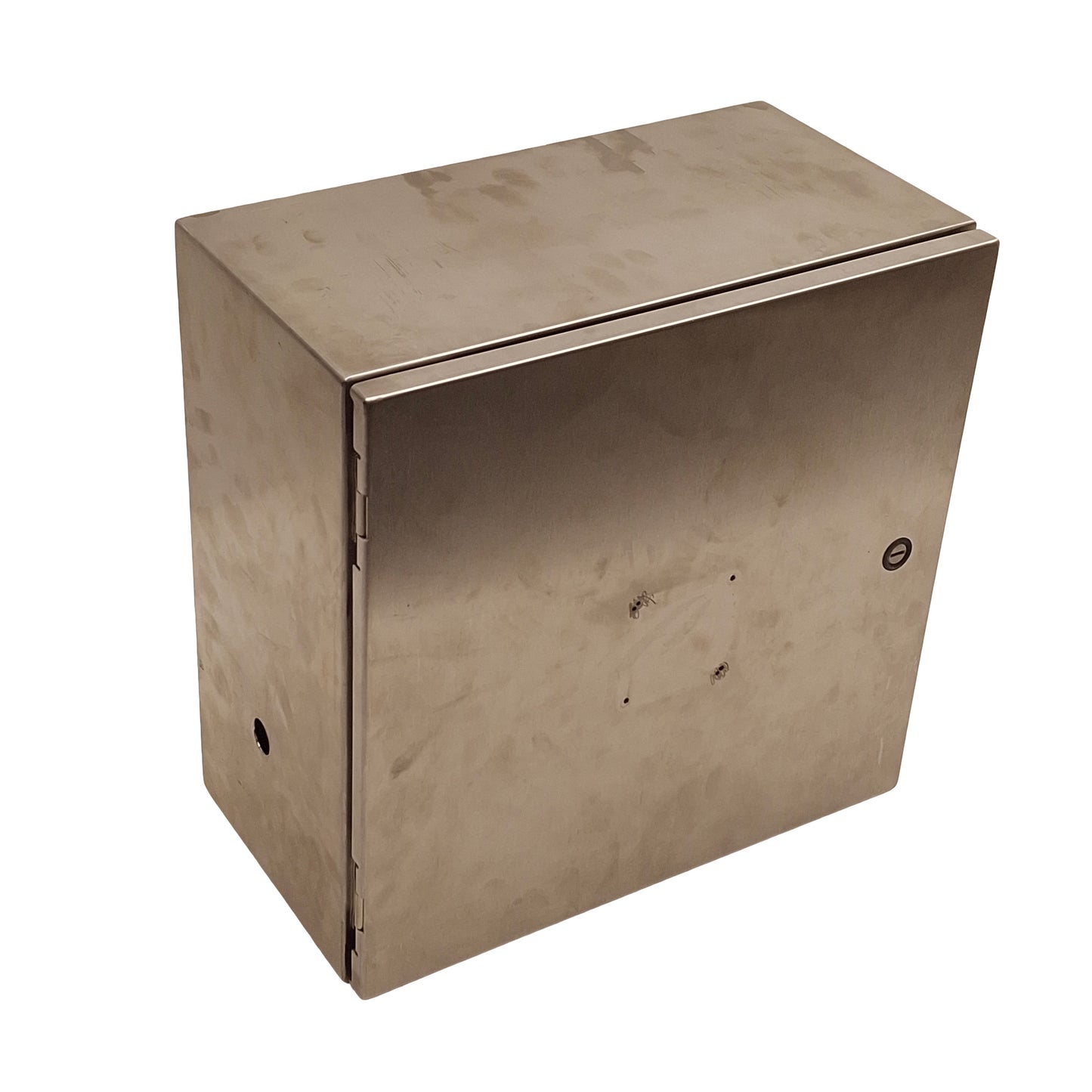 Used Nvent Hoffman CSD1618SS Turn-Latch Stainless Enclosure, 16x16x8in *Holes*
