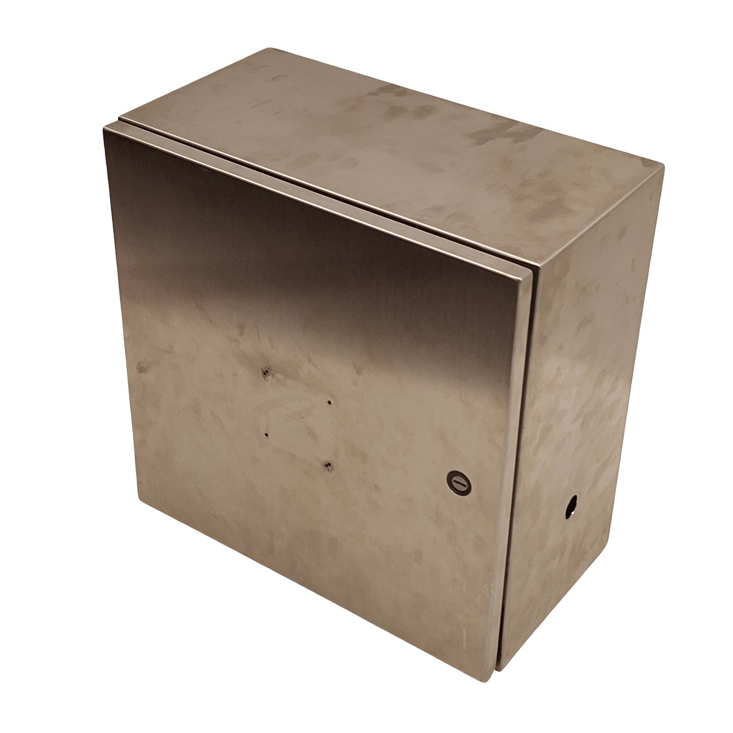 Used Nvent Hoffman CSD1618SS Turn-Latch Stainless Enclosure, 16x16x8in *Holes*