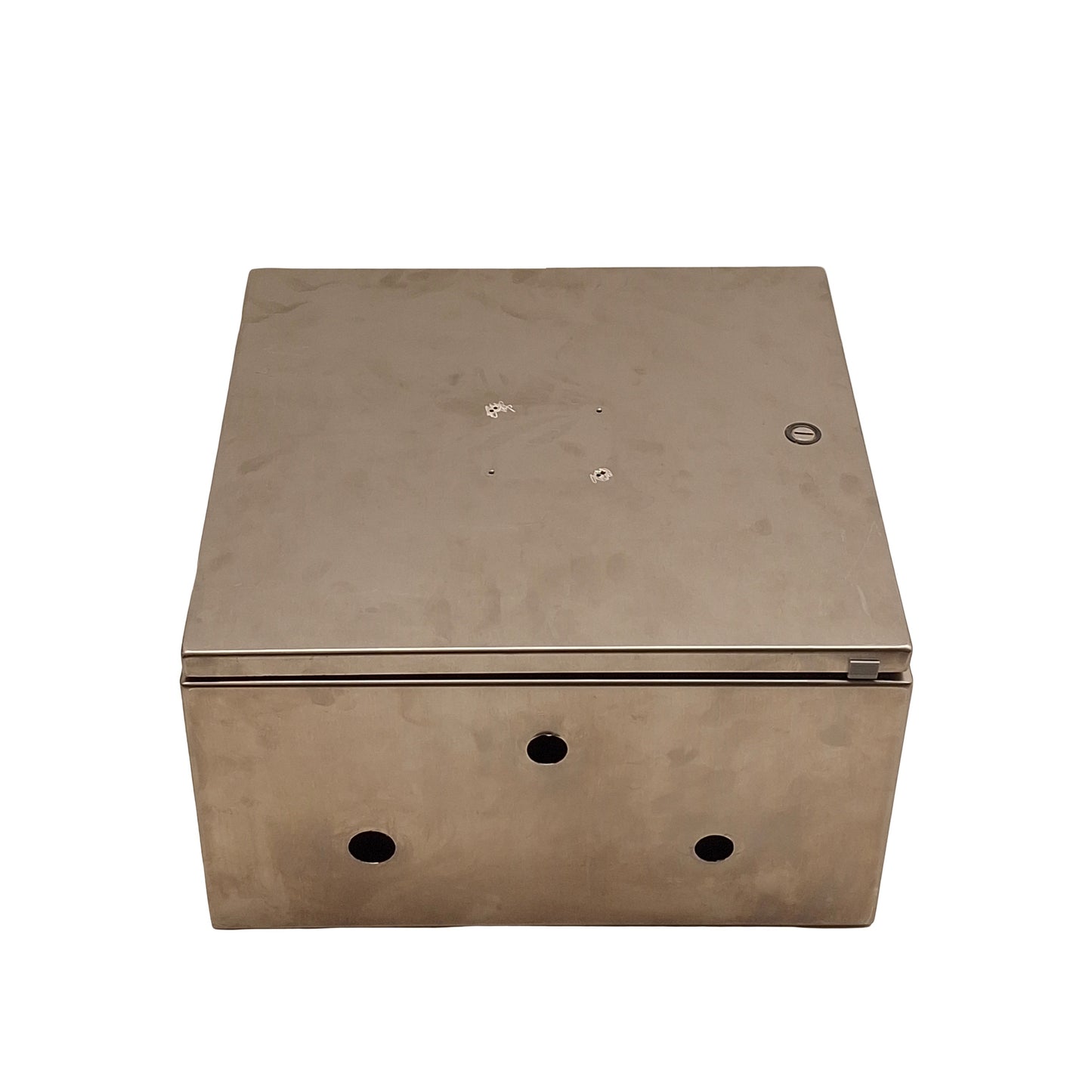 Used Nvent Hoffman CSD1618SS Turn-Latch Stainless Enclosure, 16x16x8in *Holes*