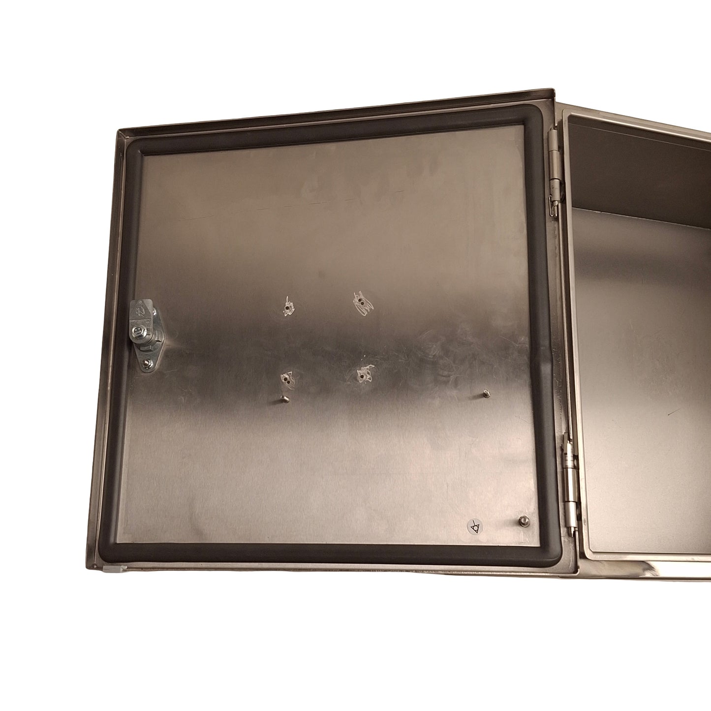 Used Nvent Hoffman CSD1618SS Turn-Latch Stainless Enclosure, 16x16x8in *Holes*