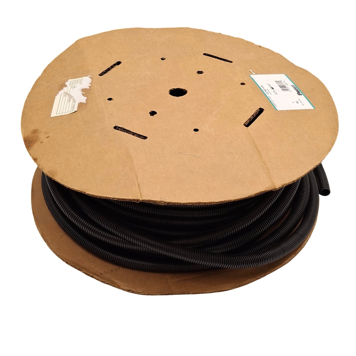 New – Open box Panduit CLT62F-C20 Corrugated Tubing, Pre-Slit, 0.62in Diameter, ~70ft Length