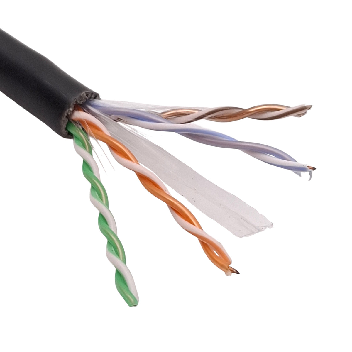 New Vertical Cable 065-300/A/P/BK Augmented Cable, CAT6A 10Gb, 4-Pair, Black, 1000ft