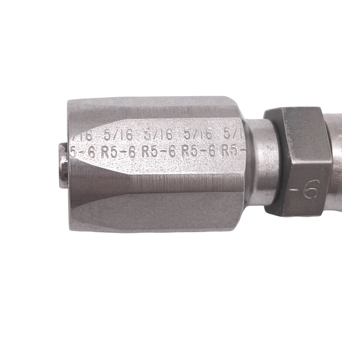 New Parker R5-06-608 Hose Fitting, 5/16in R5-06 Hose to 3/8in JIC Female, 2000psi
