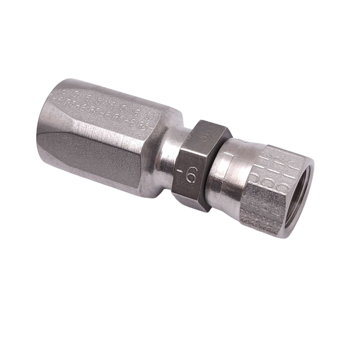 New Parker R5-06-608 Hose Fitting, 5/16in R5-06 Hose to 3/8in JIC Female, 2000psi
