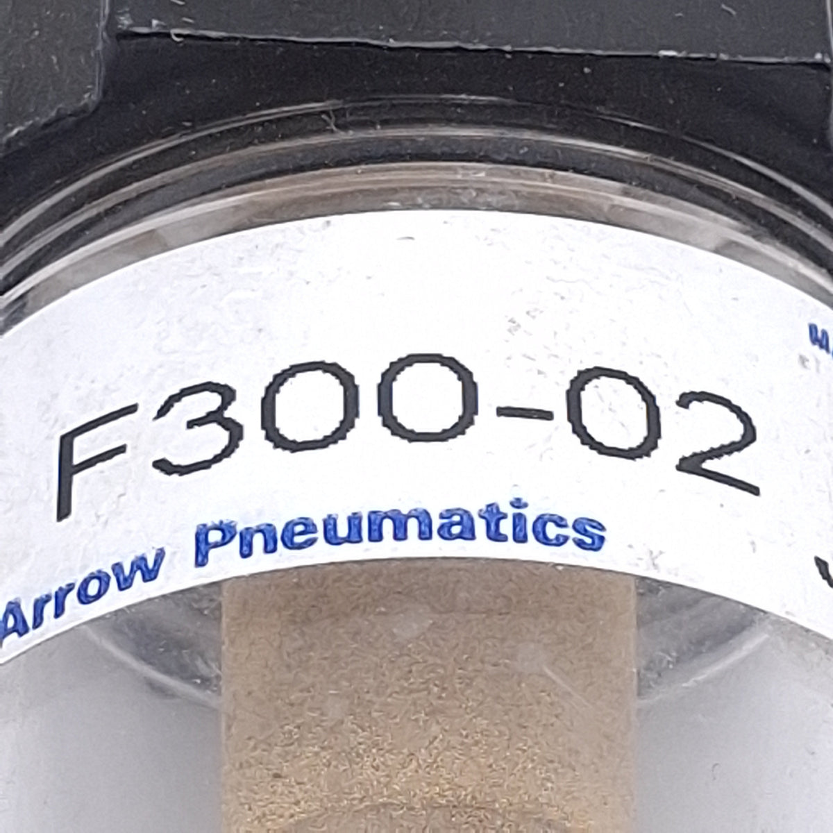 Used Arrow Pneumatics F300-02 Particulate Water Removing Filter, 1/4" NPT 20µm 150psi