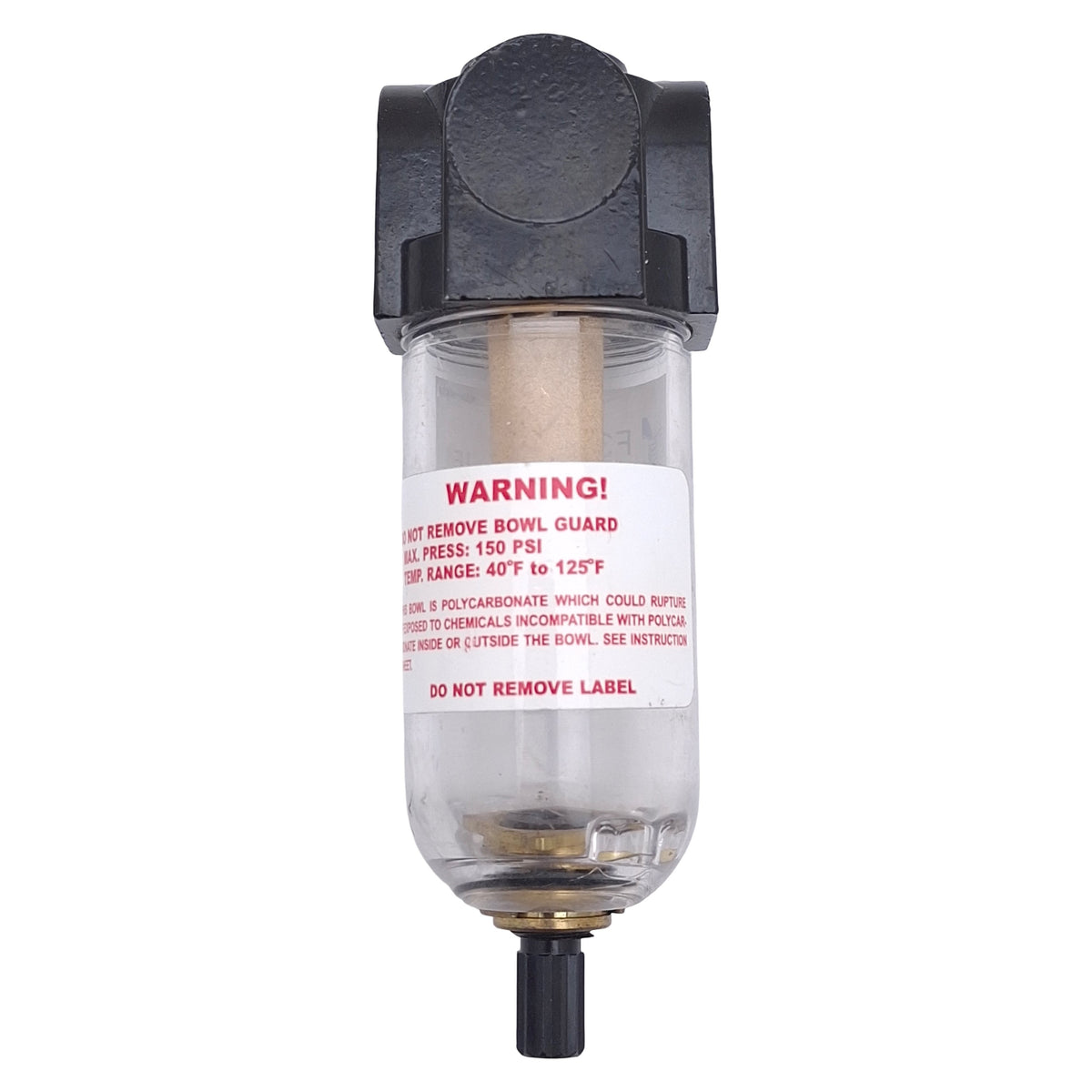 Used Arrow Pneumatics F300-02 Particulate Water Removing Filter, 1/4" NPT 20µm 150psi