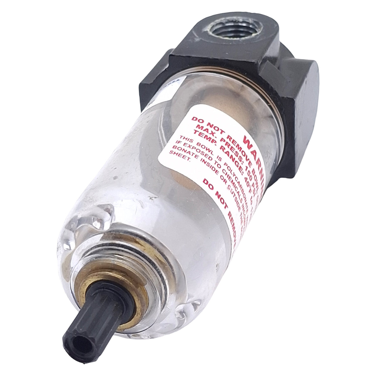 Used Arrow Pneumatics F300-02 Particulate Water Removing Filter, 1/4" NPT 20µm 150psi