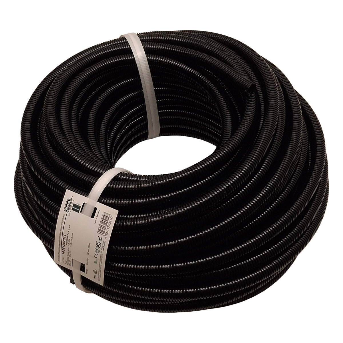 New Flexa ROHSflex PA6LNMPT-C AD18.5 Corrugated Tubing, 14.3mm ID x 18.5mm OD, 50m L
