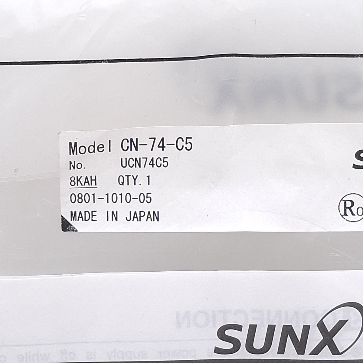 New SunX Panasonic CN-74-C5 Quick-Connection Cable, 4-Pin to 4-Wire Leads, 5m