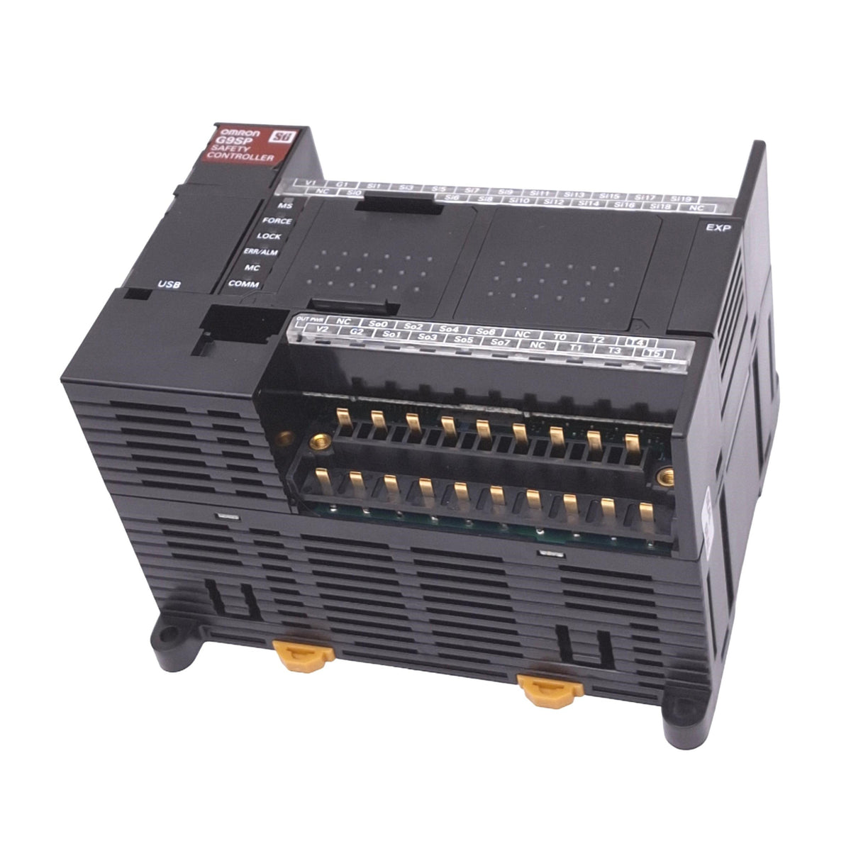 Used Omron G9SP-N20S Safety Controller, 28 Safety PNP I/O, 6 Test PNP Out, 24VDC