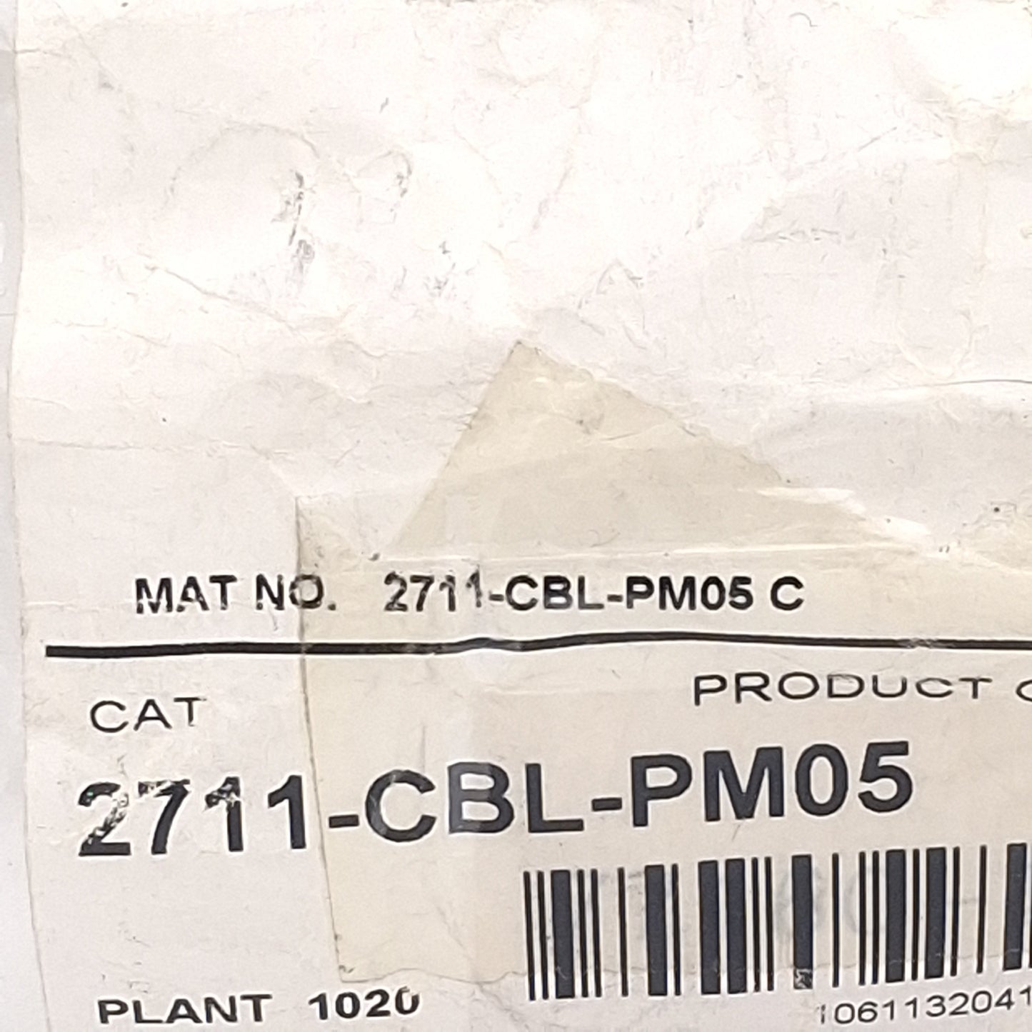 New Allen Bradley 2711-CBL-PM05 PanelView 300 Programming Cable, RS-232 DB9F, 5m