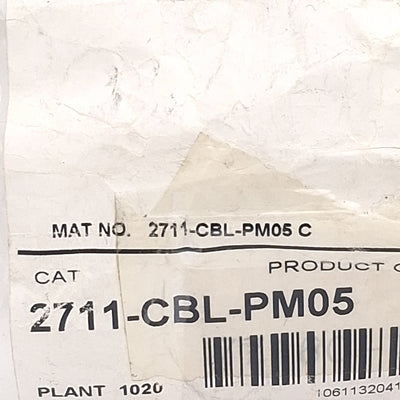 New Allen Bradley 2711-CBL-PM05 PanelView 300 Programming Cable, RS-232 DB9F, 5m