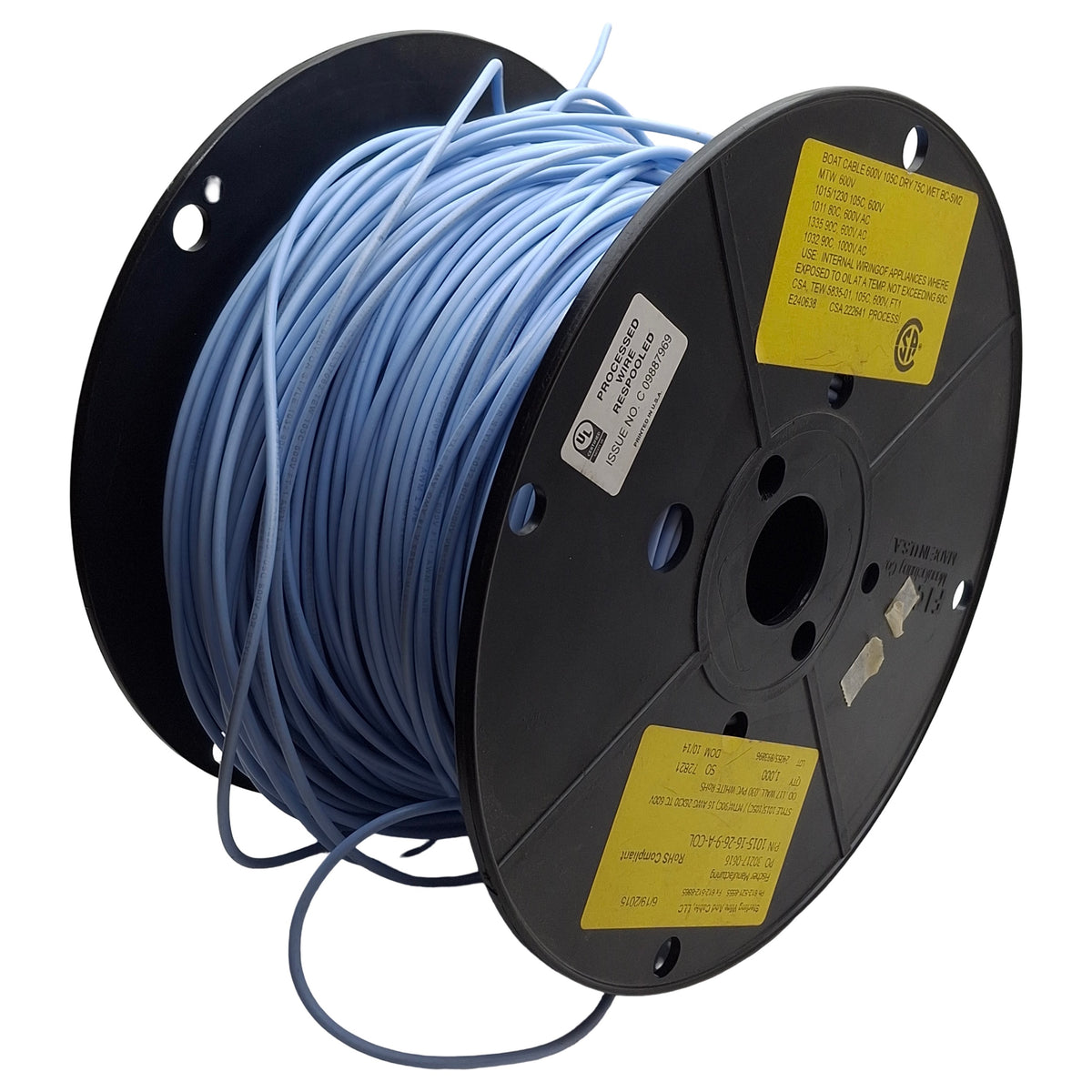 New – Open box Sterling Wire 1015-16-26-6-COL Boat Wire, T/C, 16AWG 26Str, ~425ft Length