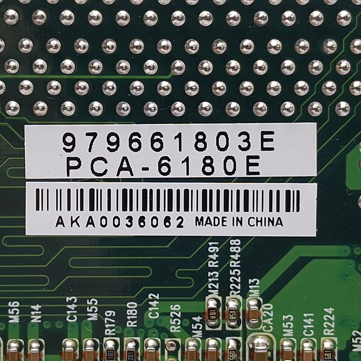 Used Advantech PCA-6180E Single board Computer, Intel P3 SL52R 1.0GHz, 3 DIMM 168-Pin