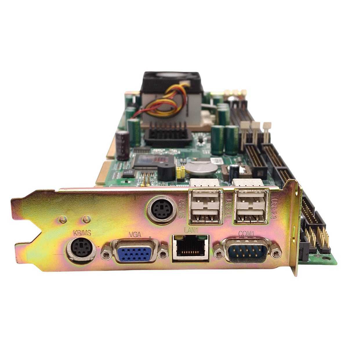 Used Advantech PCA-6180E Single board Computer, Intel P3 SL52R 1.0GHz, 3 DIMM 168-Pin