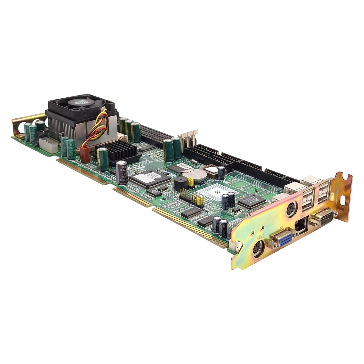 Used Advantech PCA-6180E Single board Computer, Intel P3 SL52R 1.0GHz, 3 DIMM 168-Pin