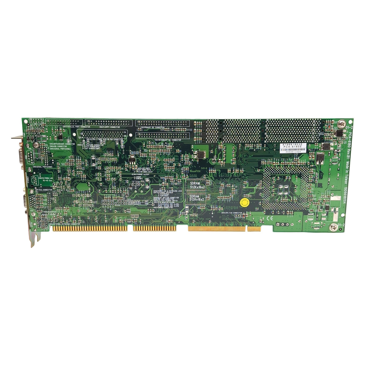 Used Advantech PCA-6180E Single board Computer, Intel P3 SL5GN 1.2GHz, 3 DIMM 168-Pin