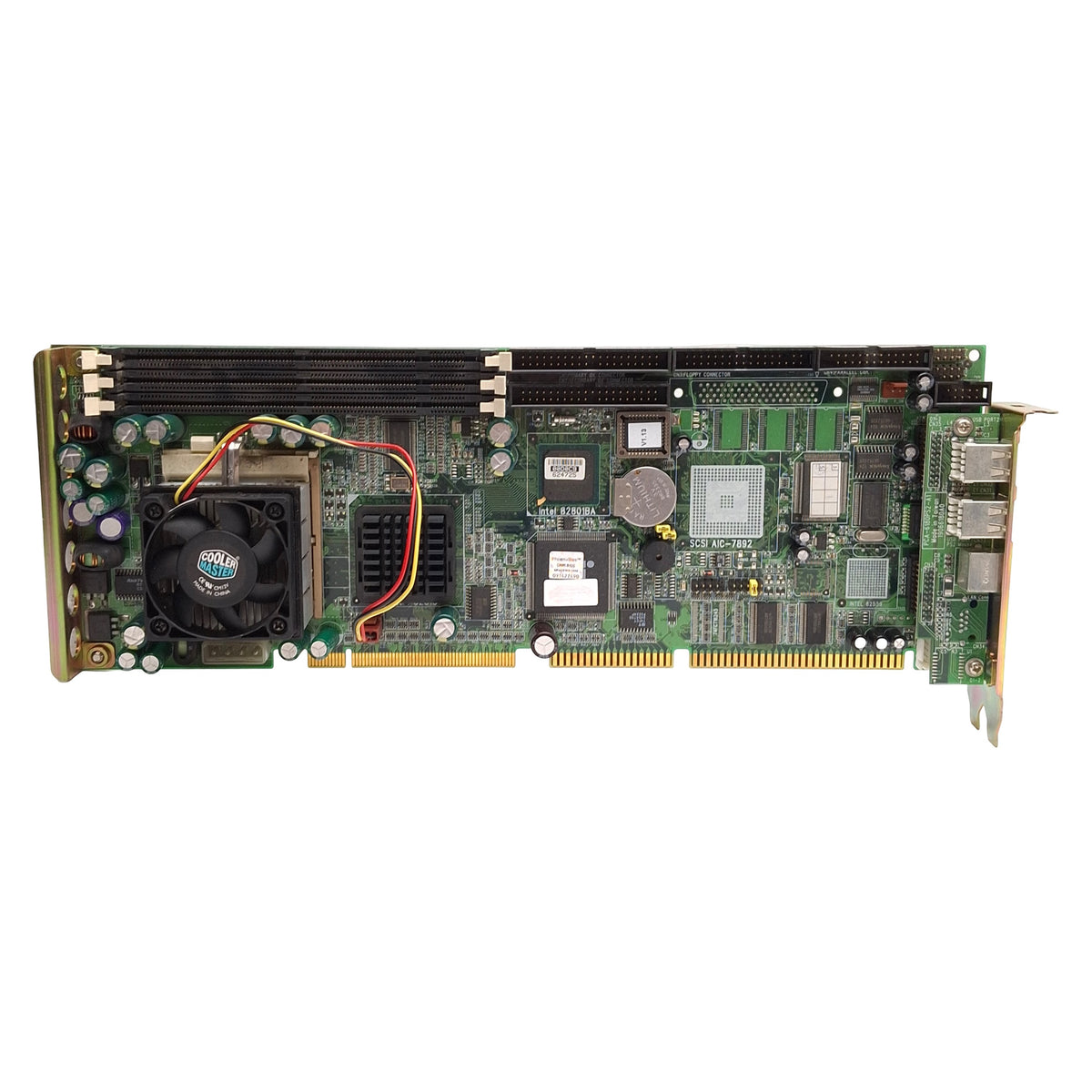 Used Advantech PCA-6180E Single board Computer, Intel P3 SL5GN 1.2GHz, 3 DIMM 168-Pin
