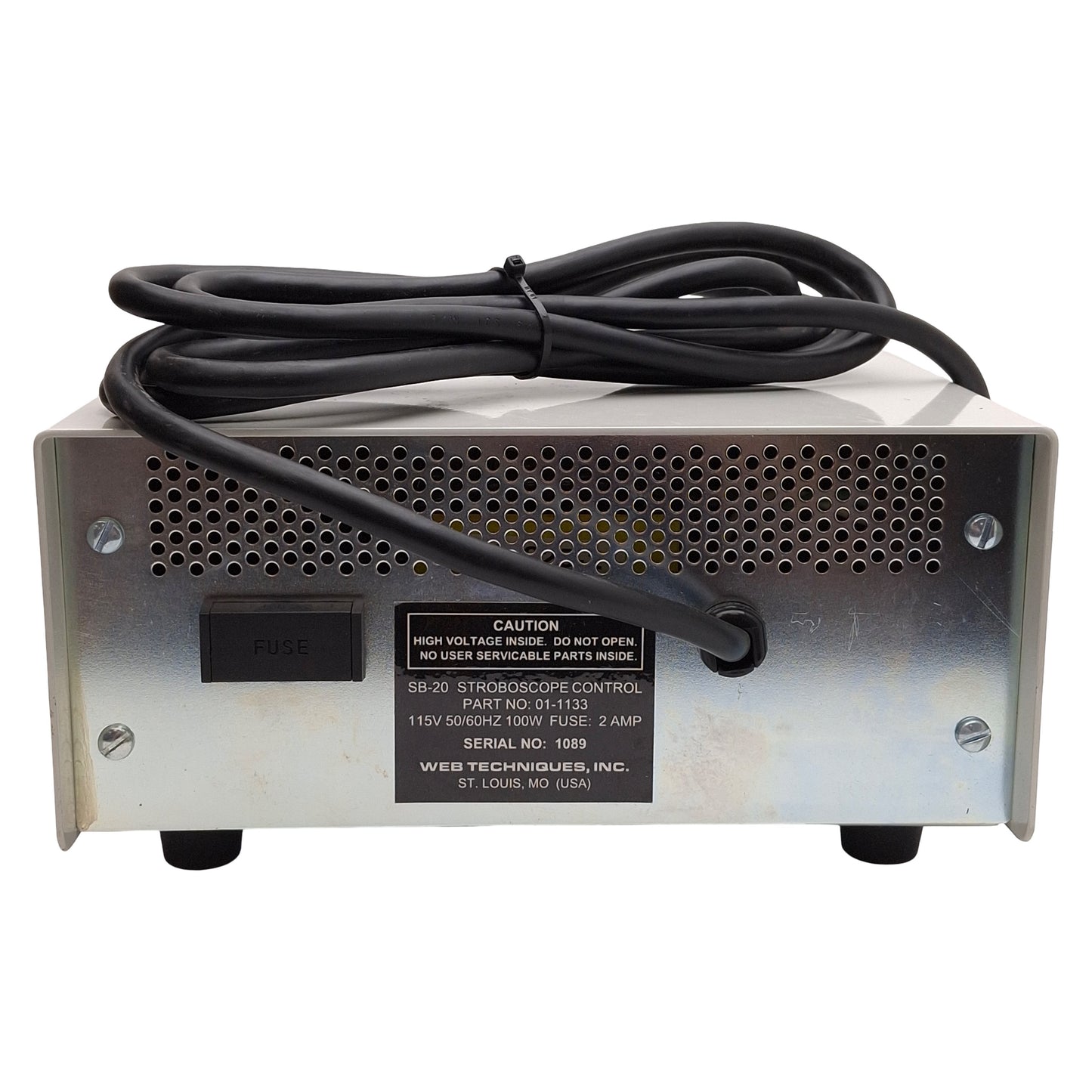 Used Web Techniques SB-20 Stroboscope Control Unit, 100W, 5-Pin DIN, 115VAC