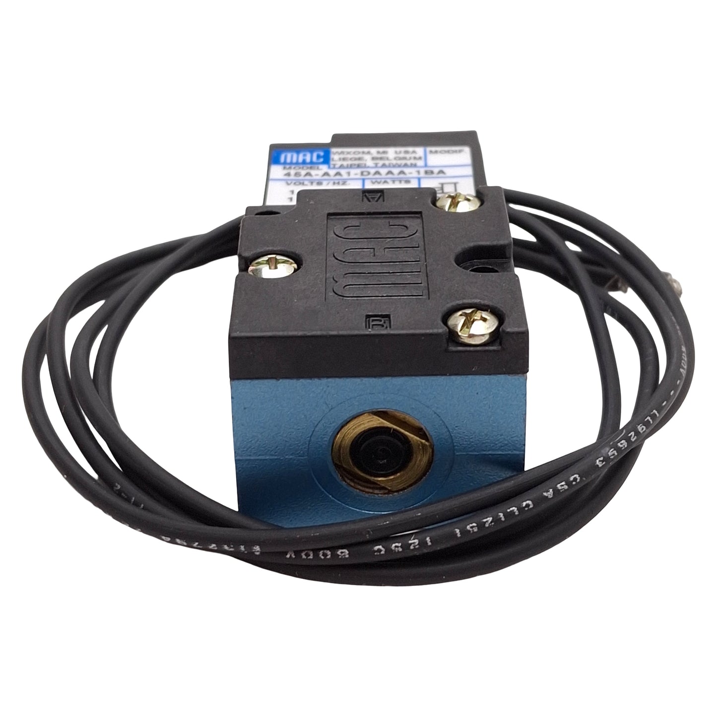 New Mac 45A-AA1-DAAA-1BA Solenoid Valve 4/2-Way, Vac-120psi, 1/8in NPT, 120VAC Coil