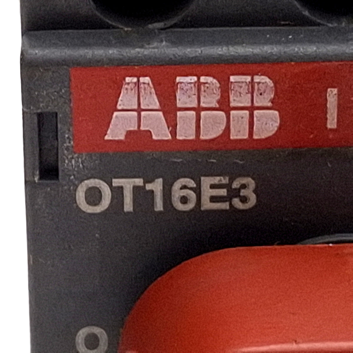 Used ABB OT16E3 Rotary Disconnect Switch, 3-Pole, 10HP, 3Ø 600VAC 16A, DIN Rail