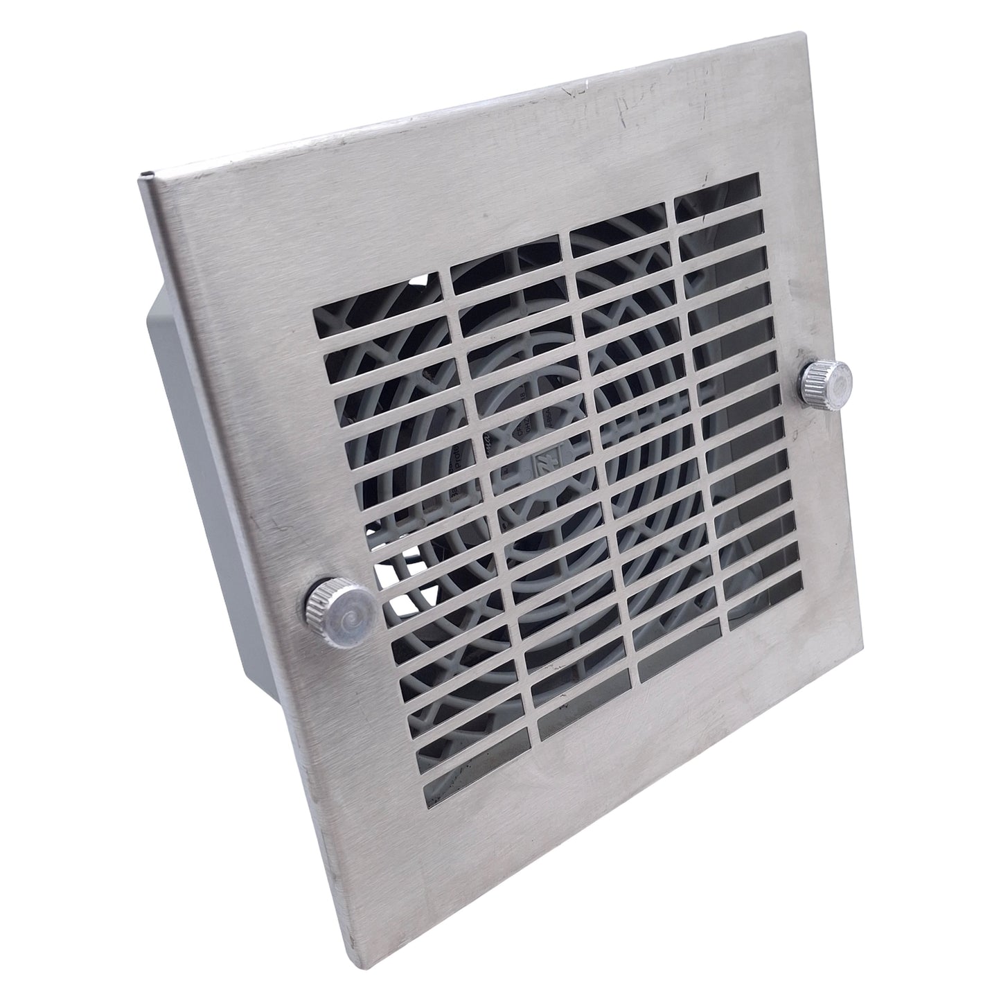 Used nVent Hoffman A-PA4AXFN Enclosure Fan Assembly w/Grille 115V AC, 7-3/8" x 7-1/4"