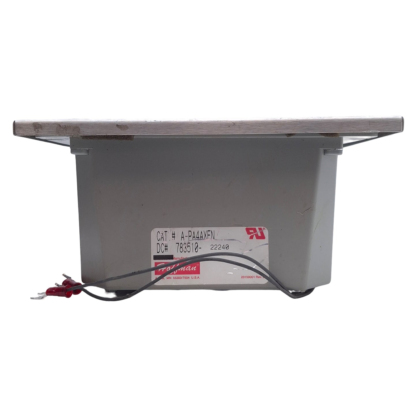 Used nVent Hoffman A-PA4AXFN Enclosure Fan Assembly w/Grille 115V AC, 7-3/8" x 7-1/4"
