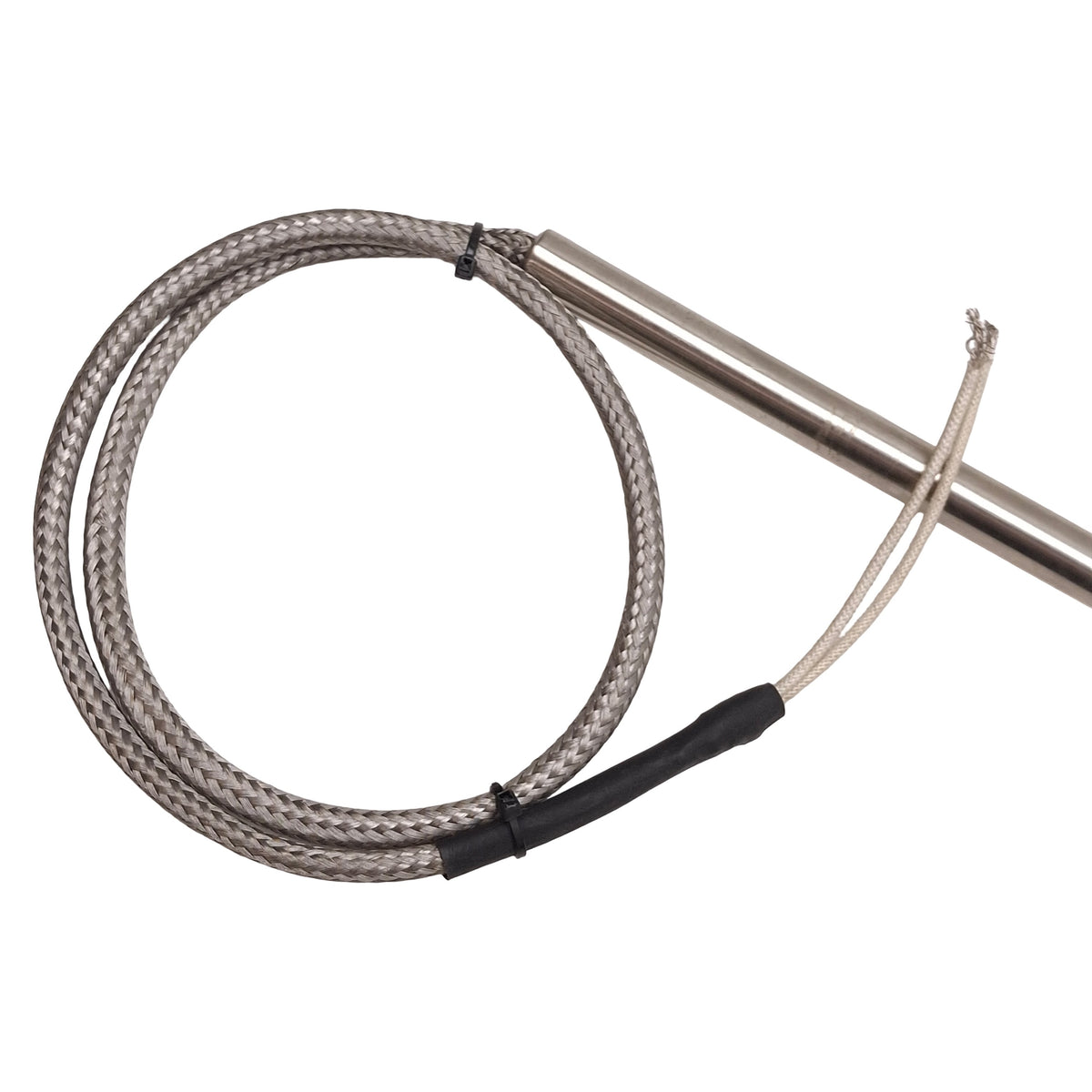 Used Entherm CHJ28A21K24SB Cartridge Heater 1000W 240VAC ø1/2in x 28in, 24in SS Braid