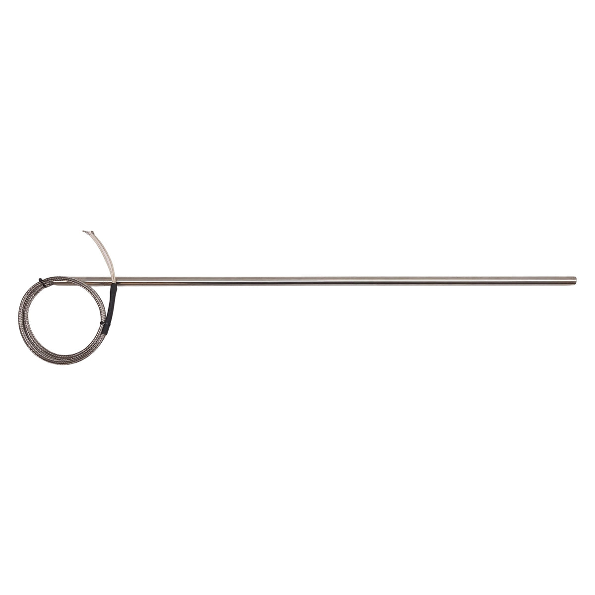 Used Entherm CHJ28A21K24SB Cartridge Heater 1000W 240VAC ø1/2in x 28in, 24in SS Braid