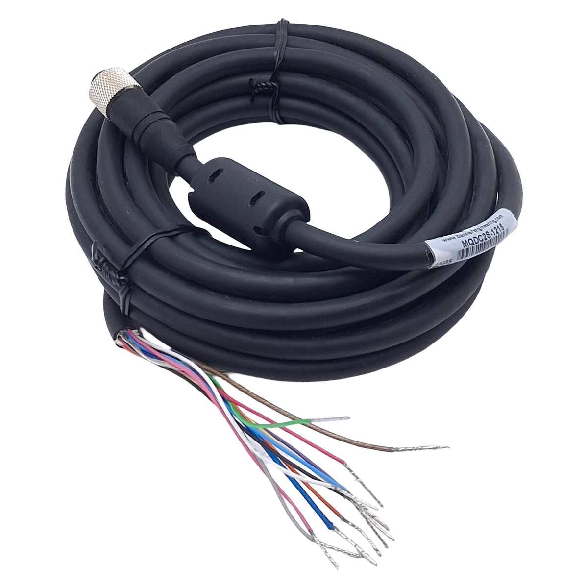 New – Open box Banner MQDC2S-1215 Single-Ended Cordset, 30VDC 1.5A, M12 12-Pin Female, 5m
