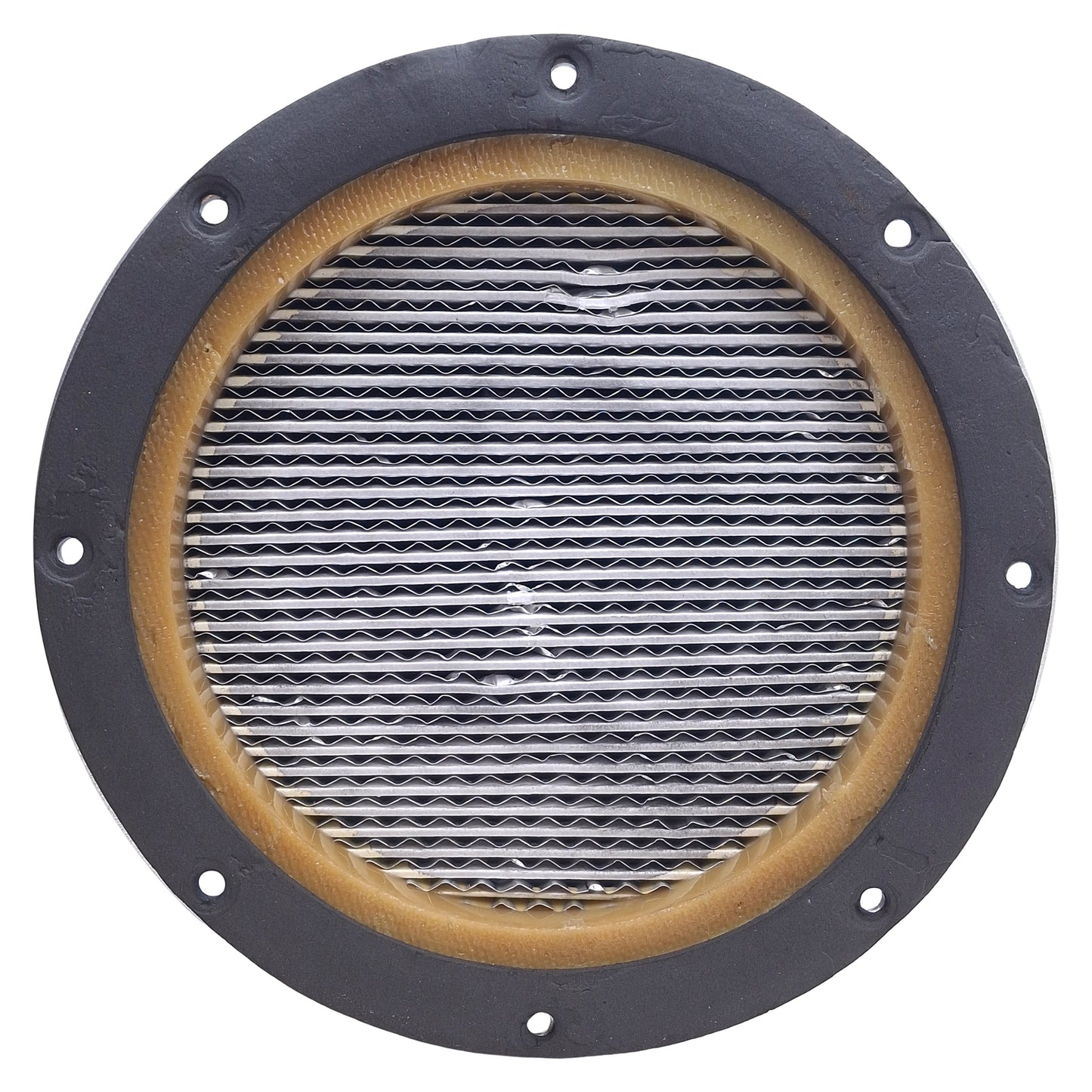 Used C-VAC 6286H1 Aluminum Frame HEPA Filter For Minuteman Vacuums, 100CFM, ø8in