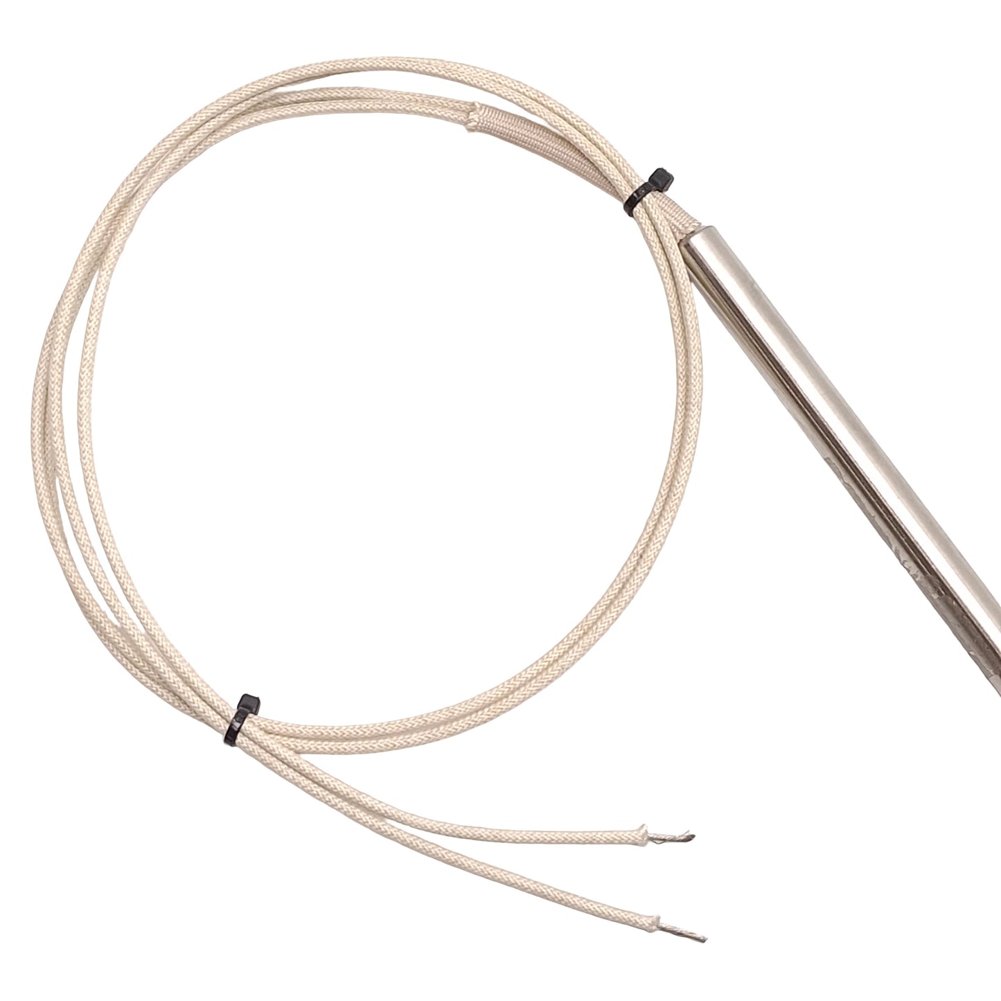Used Entherm CHG13A21200H Cartridge Heater, 1200W 208VAC, ø3/8in x 15in, 27in Lead