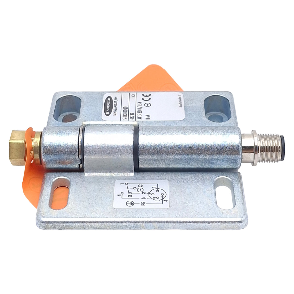 New Banner SI-HG80DQD Hinge Safety Interlock Switch, SPDT 1NC/1NO, 230VAC, 4-Pin M12