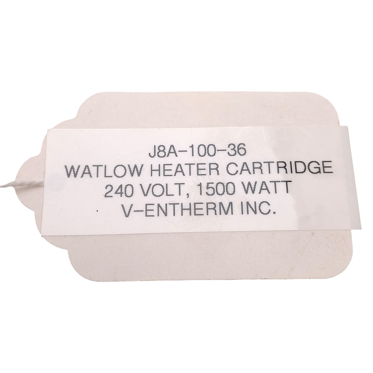 New – Open box Watlow J8A-100-36 Firerod Cartridge Heater 1500W 240VAC, ø1/2in x 8in, 36in Lead