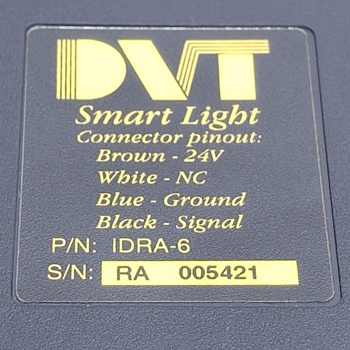 Used DVT Cognex IDRA-6 Smart Light Red LED Strobe, 80mm x80mm, M12 4-Pin Male, 24VDC
