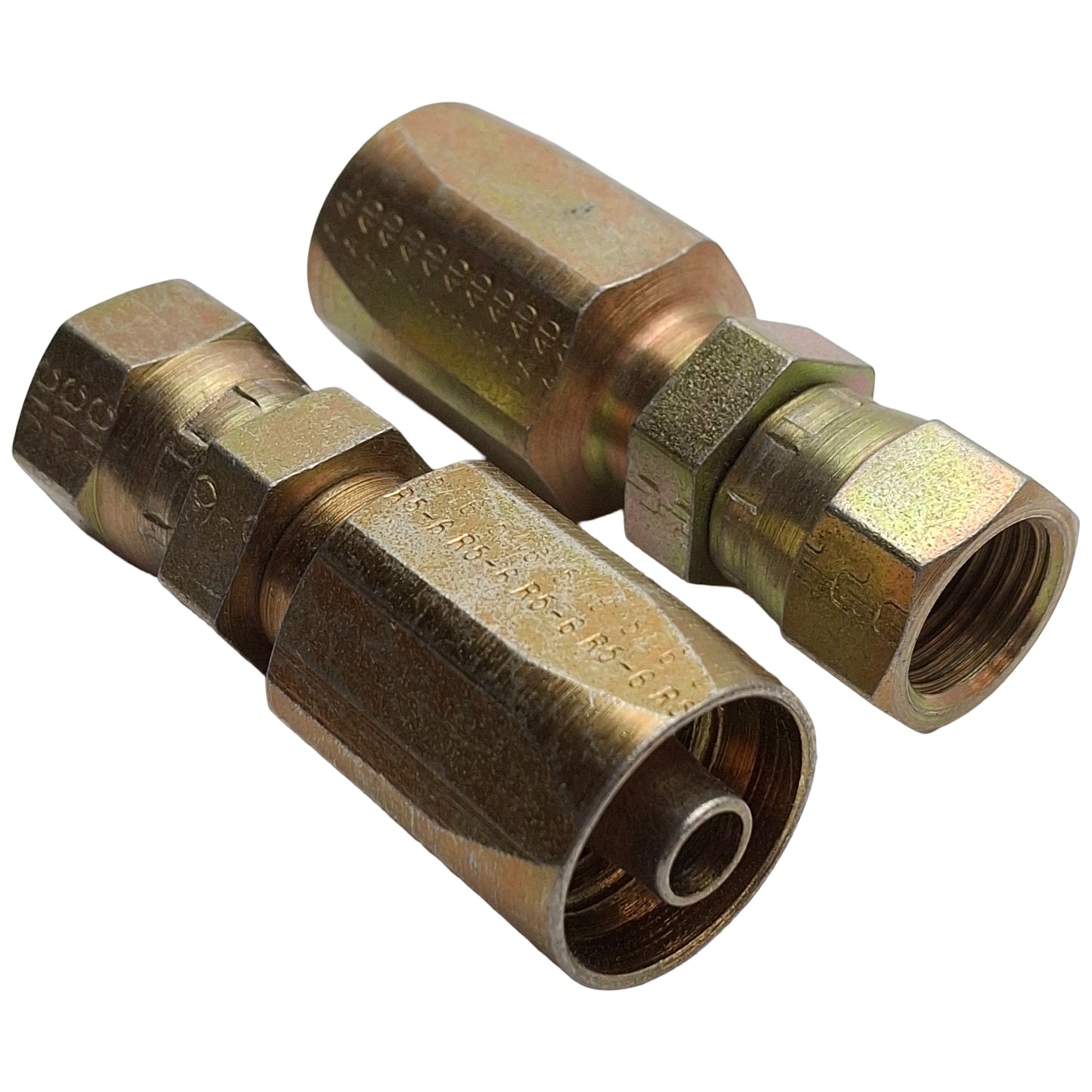 New – Open box Lot of 2 Parker 2620-6-6 Hydraulic Fitting, 3/8in 37° JIC Female, -6 Hose Socket