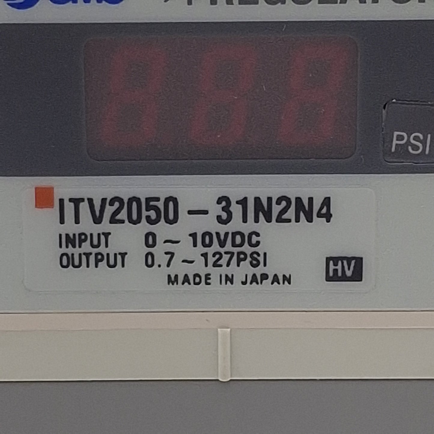 Used SMC ITV2050-31N2N4 Electro-Pneumatic Regulator, 0.7-127psi, 24VDC, 1500L/min