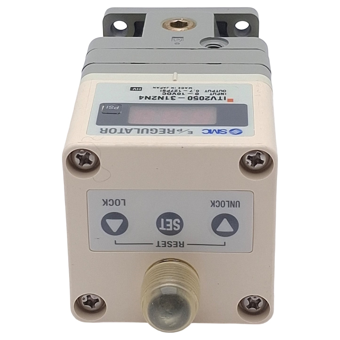 Used SMC ITV2050-31N2N4 Electro-Pneumatic Regulator, 0.7-127psi, 24VDC, 1500L/min