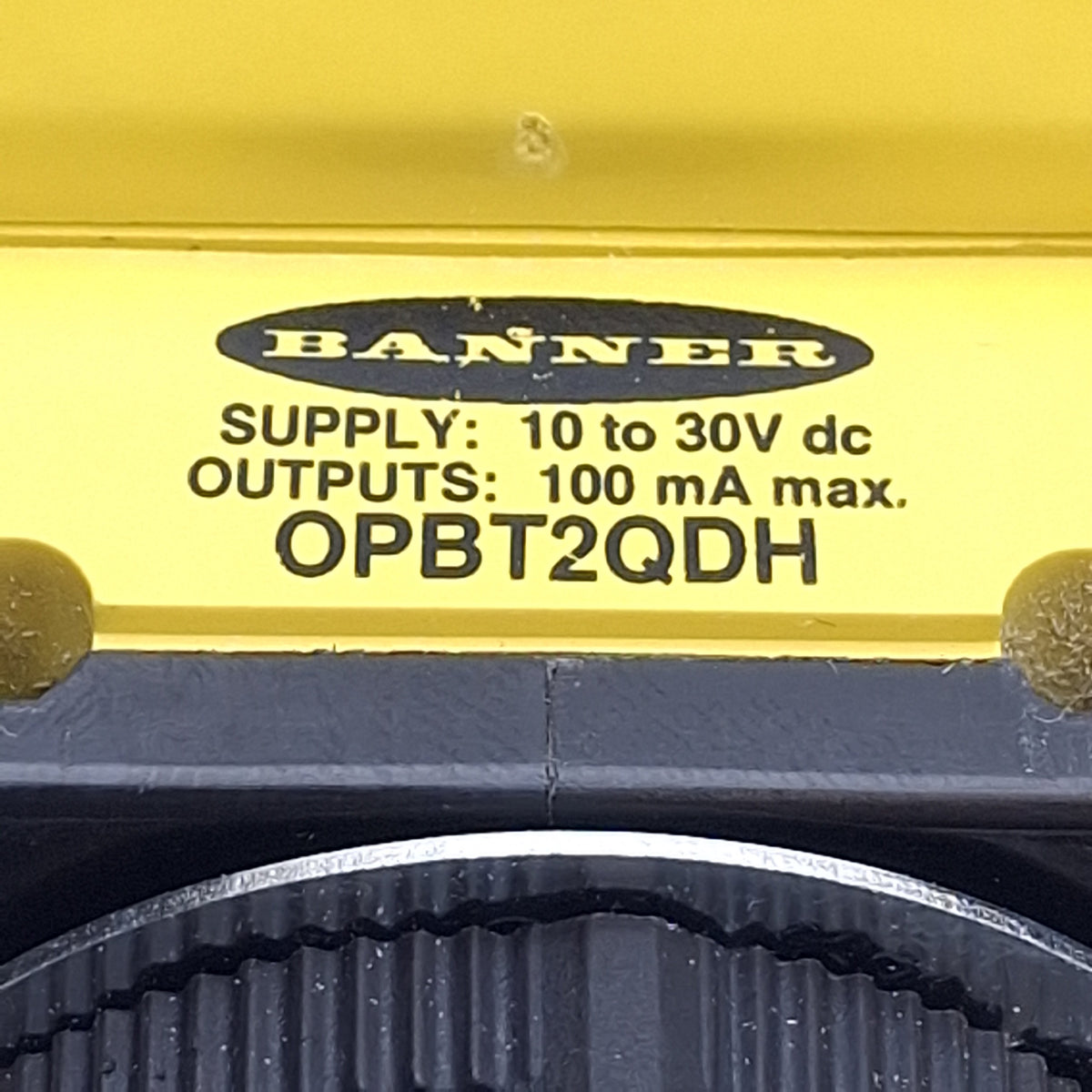 Used Banner OSBLV Omni-Beam Photoelectric Sensor Head w/Power Block, M12 4-Pin